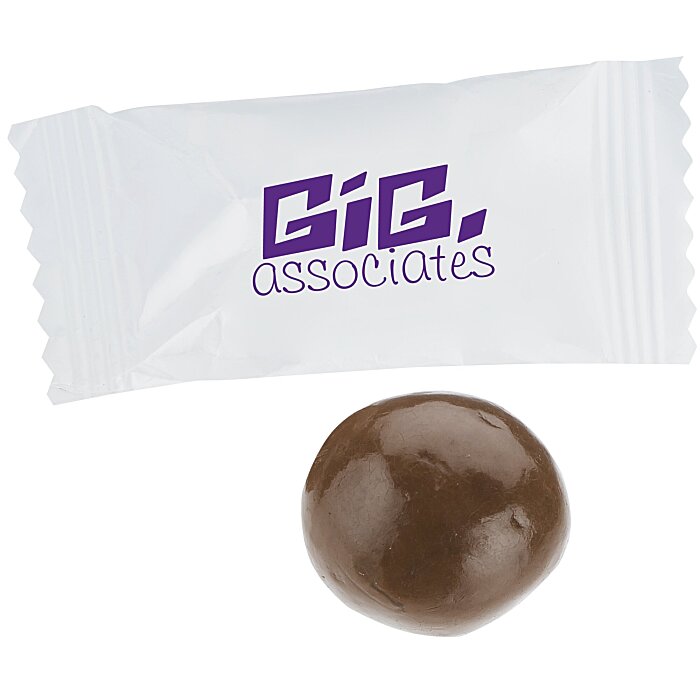 Custom Chocolate Cookie Dough Bites - White Wrapper