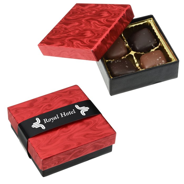 Custom Sea Salt Caramel Gift Box - 4-Pieces