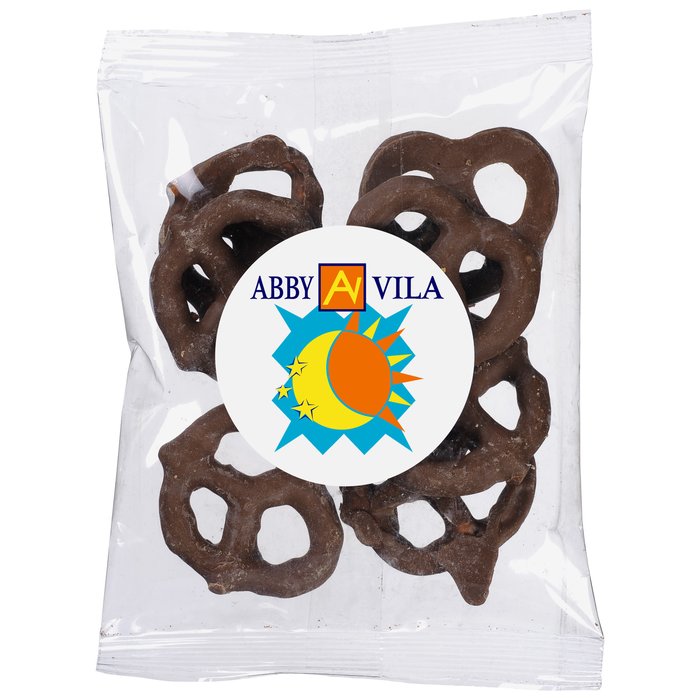 Custom Tasty Bites - Mini Milk Chocolate Pretzels