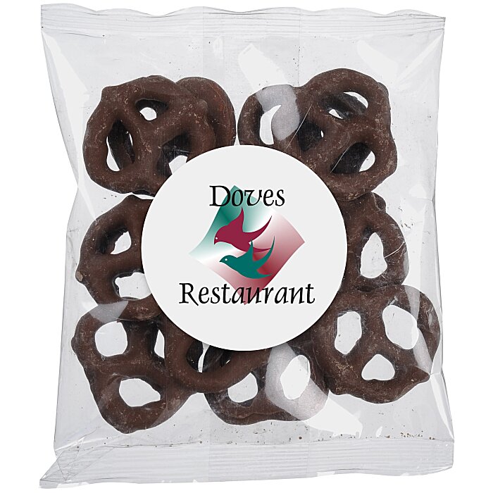 Custom Tasty Treats - Mini Milk Chocolate Pretzels