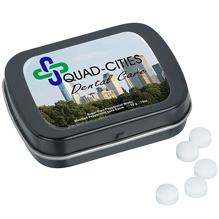 Custom Hinged Mint Tin with Full Colour Dome - Small