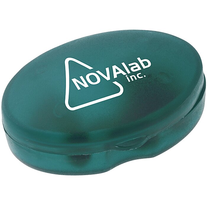 Custom Pill Box Oval Shape - Translucent