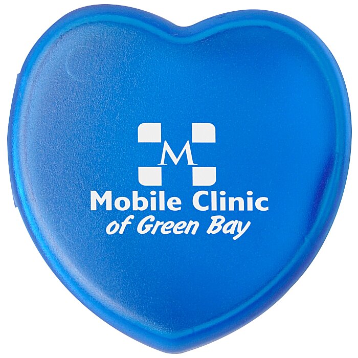 Custom Pill Box Heart Shape - Translucent