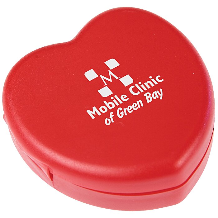 Custom Pill Box Heart Shape - Opaque