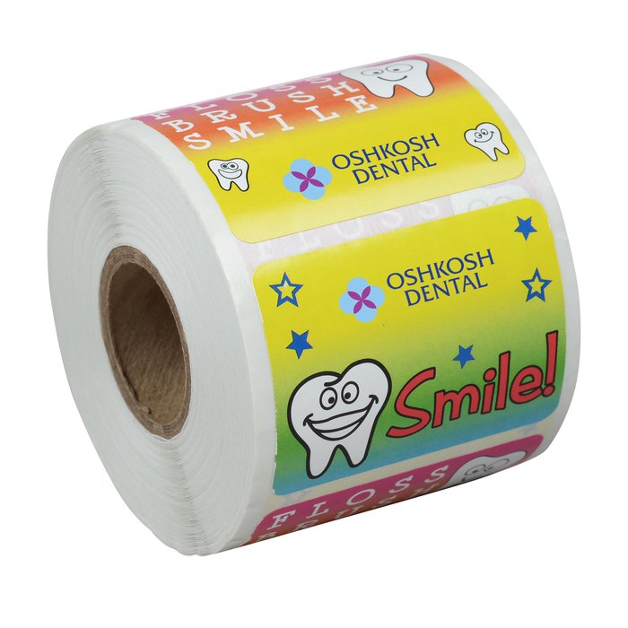 Custom Super Kid Sticker Roll - Tooth Time