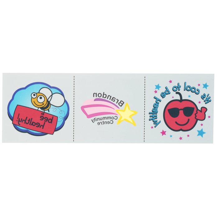Custom Super Kid 3 Tattoo Strip - Healthy Habits