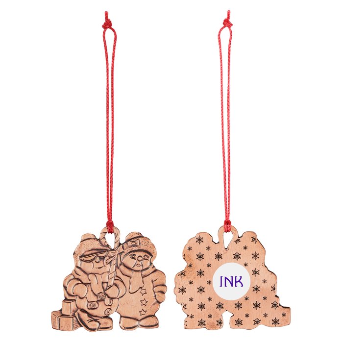 Custom Classic Ornament - Snowmen