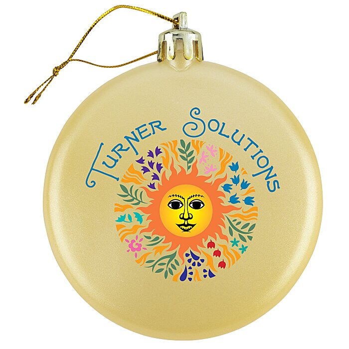 Custom Satin Flat Ornament - Full Colour