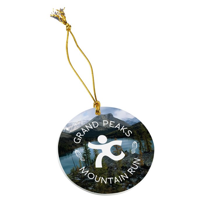 Custom Ceramic Ornament - Round - Full Colour