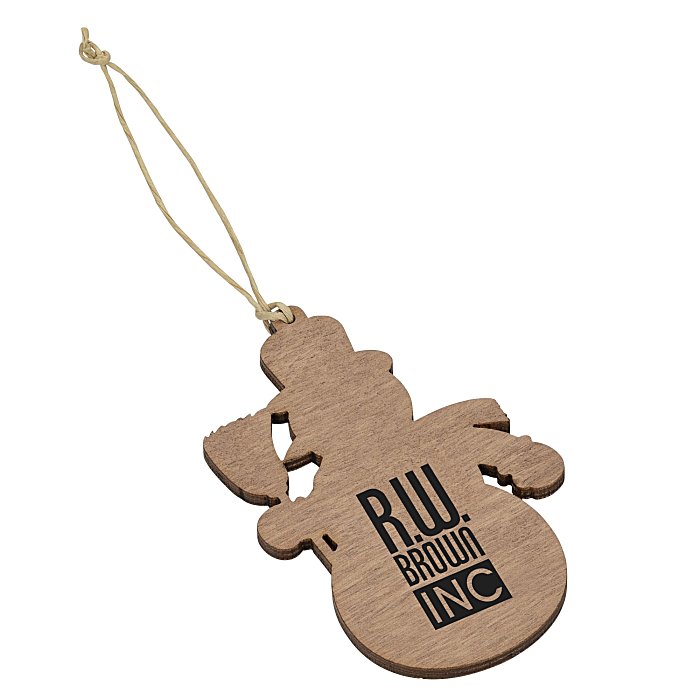 Custom Wood Ornament - Snowman