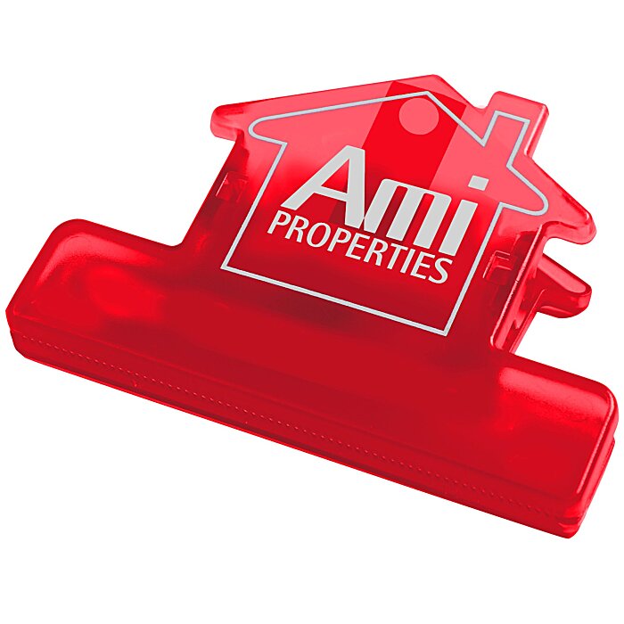 Custom Keep-it Clip - House - Translucent