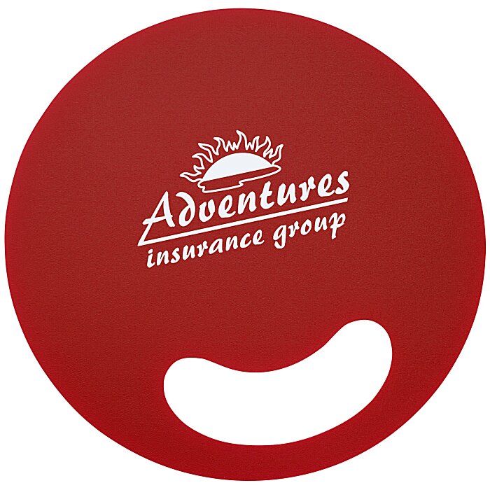 Custom Breezin' Plastic Hand Fan - Round