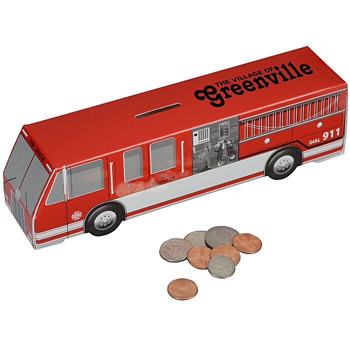 Custom Fire Truck Bank