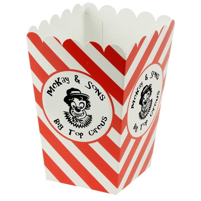 Custom Scoop Style Popcorn Box - Medium