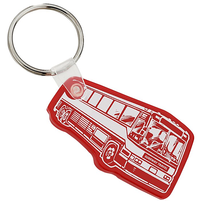 Custom Bus Soft Keychain - Opaque