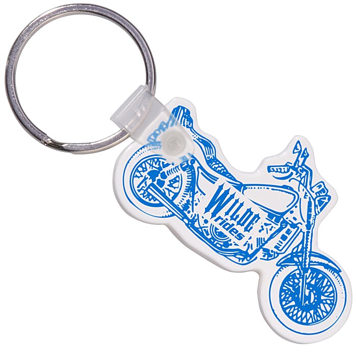 Custom Motorcycle Soft Keychain - Opaque