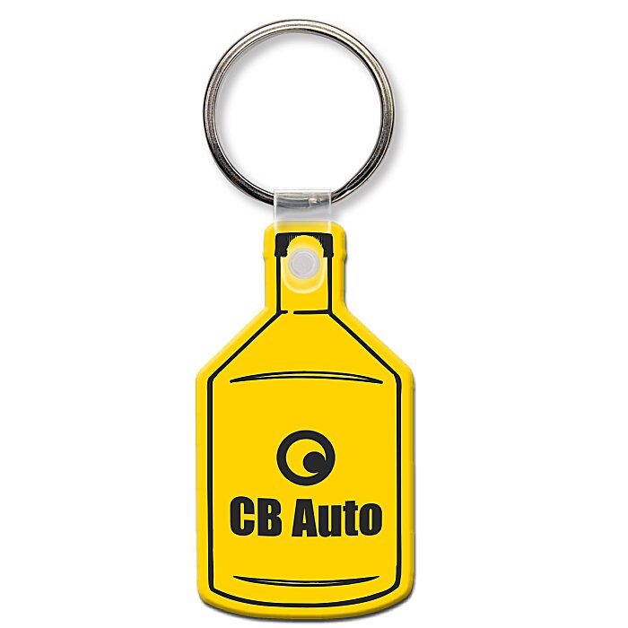 Custom Oil Bottle Soft Keychain - Opaque