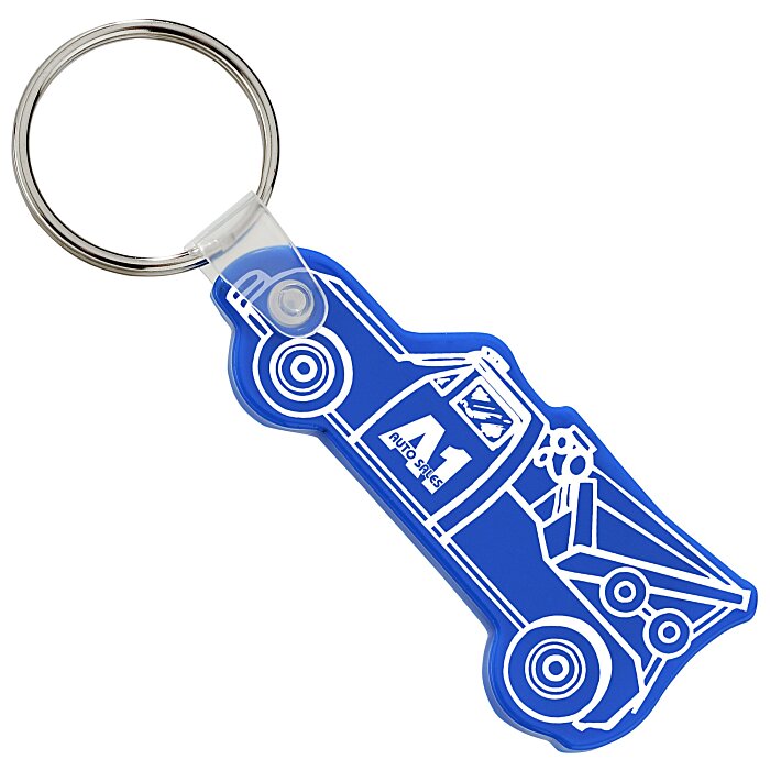 Custom Tow Truck Soft Keychain - Opaque