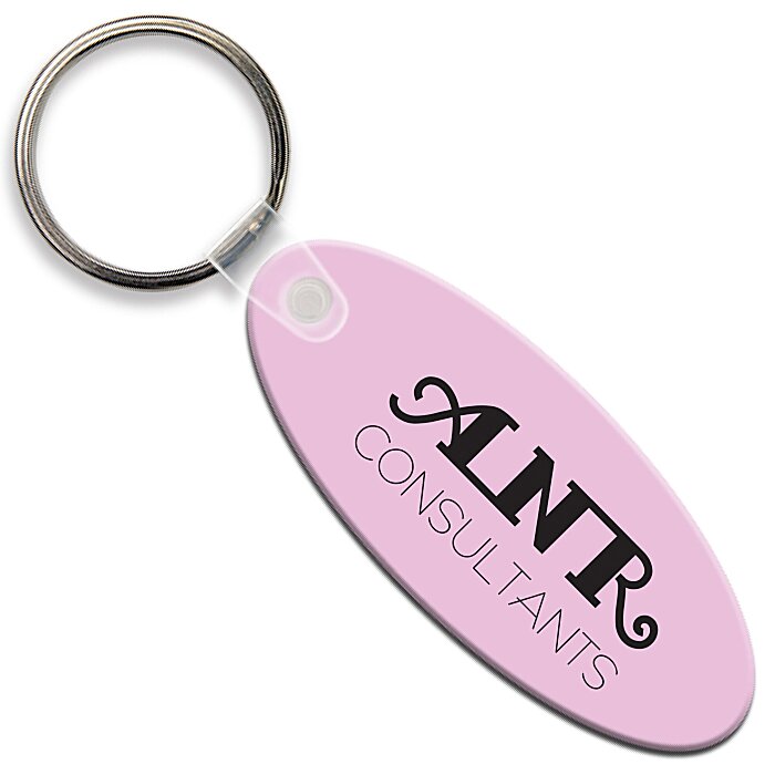 Custom Small Oval Soft Keychain - Opaque