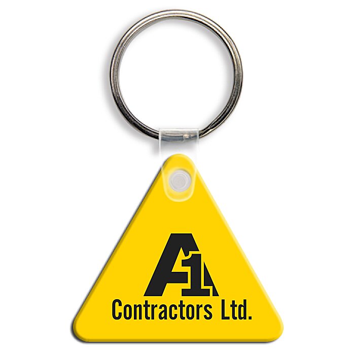 Custom Triangle Soft Keychain - Opaque