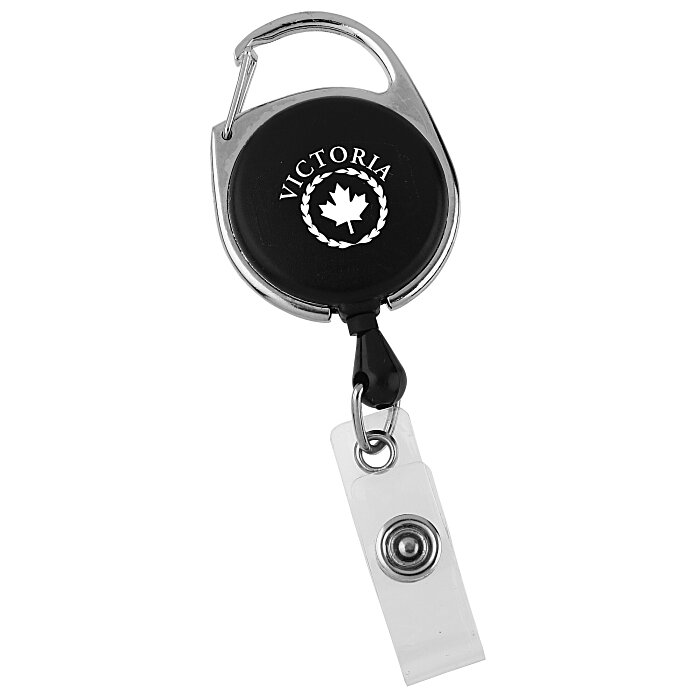 Custom Carabiner Retractable Badge Holder - Opaque