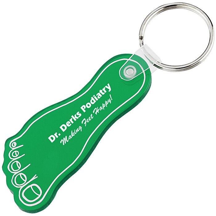 Custom Foot Soft Keychain - Translucent