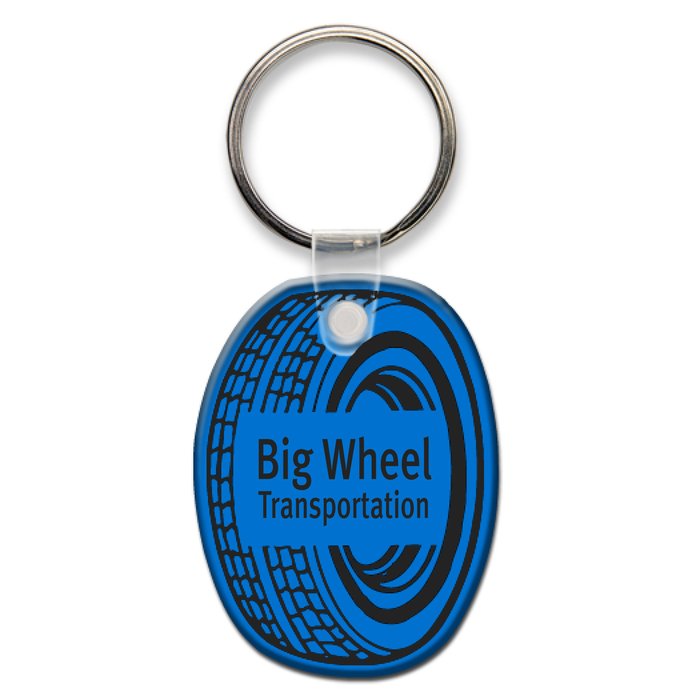 Custom Tire Soft Keychain - Translucent