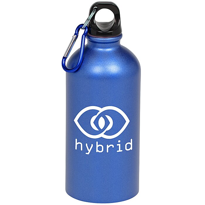 Custom Carabiner Stainless Steel Water Bottle - 16 oz. - Matte - 24 hr