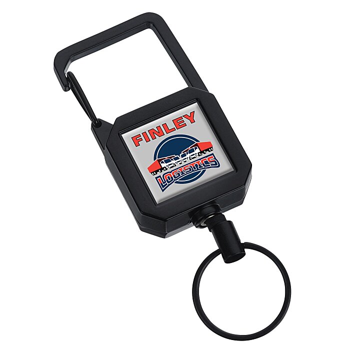 Custom Workhorse Metal Carabiner Retractable Badge Holder