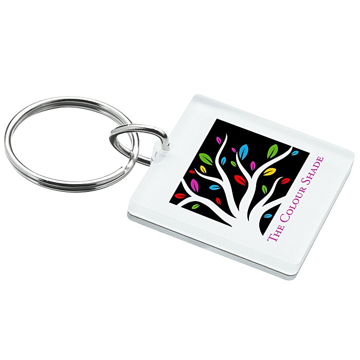 Custom Mirrored Keychain - Square