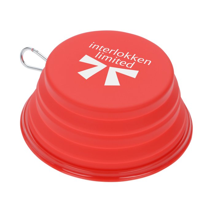 Custom Tag Along Collapsible Pet Bowl - 7 inches