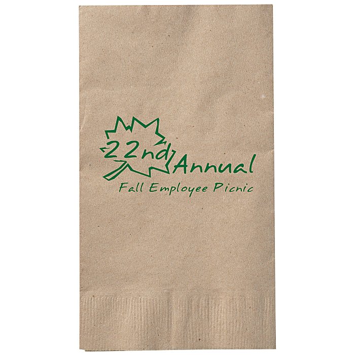 Custom Kraft Dinner Napkin - 1-ply - Foil