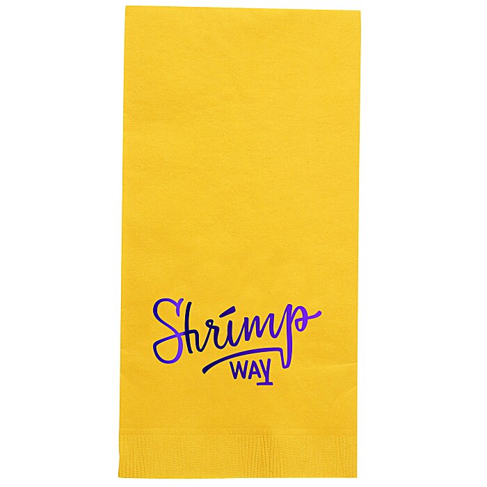 Custom Colourware Dinner Napkin - 2-ply - 1/8 Fold - Foil