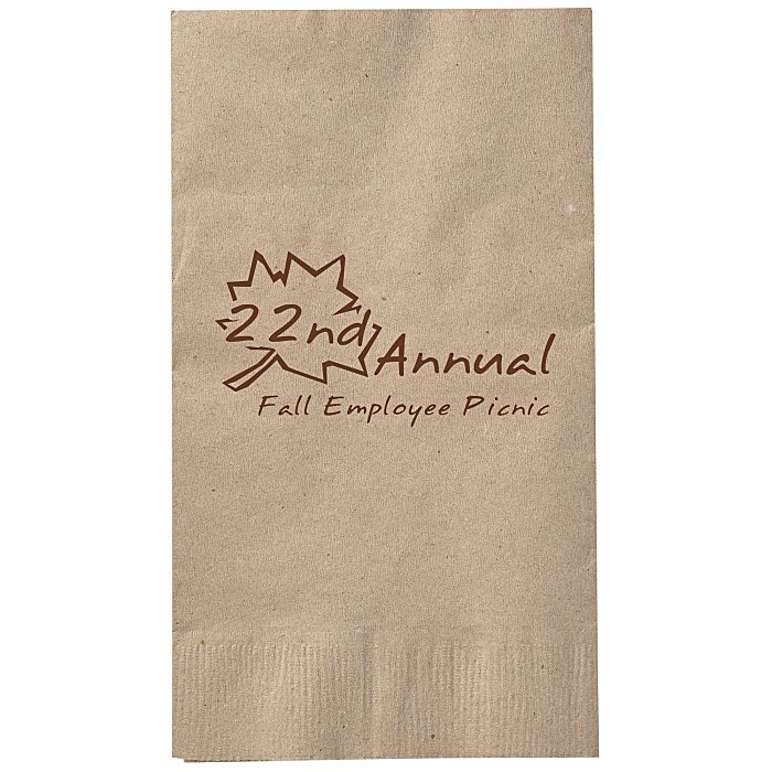 Custom Kraft Dinner Napkin - 1-ply