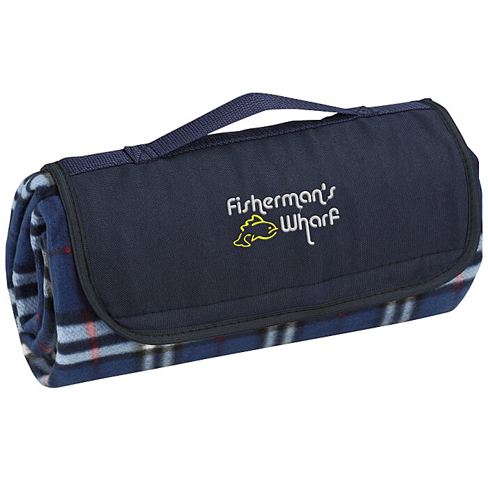 Custom Roll-Up Picnic Blanket - Embroidered