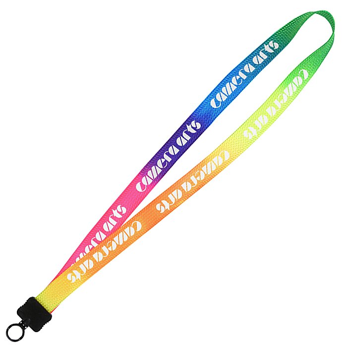 Custom Tie-Dye Multicolour Lanyard - 3/4