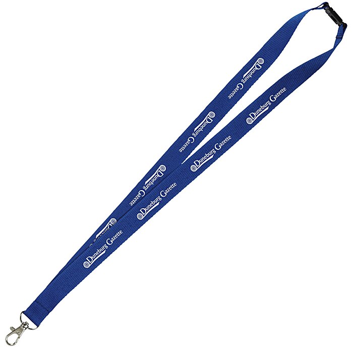 Custom Lanyard with Metal Lobster Clip - 3/4 inch