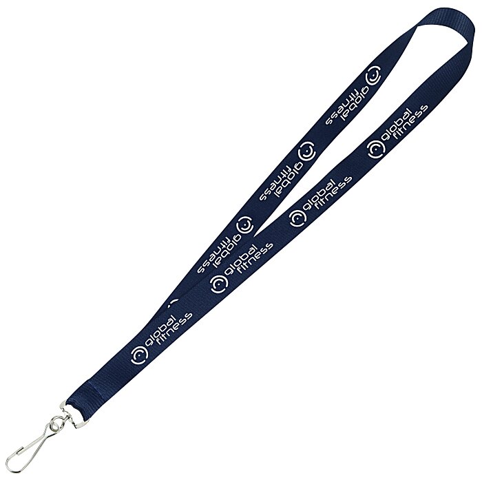 Custom Value Lanyard - 3/4 inch - Metal Swivel Snap Hook