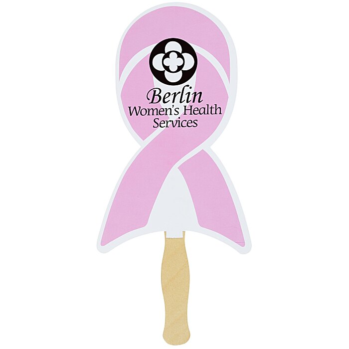 Custom Hand Fan - Ribbon - Full Colour