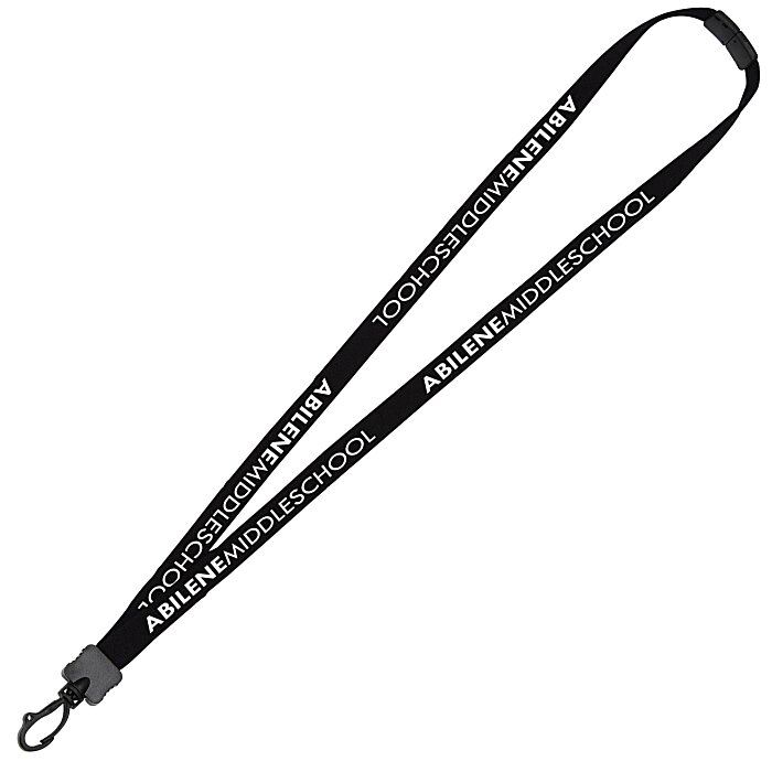Custom Lanyard with Neck Clasp - 5/8 inch - 32 inches - Plastic Swivel Snap Hook
