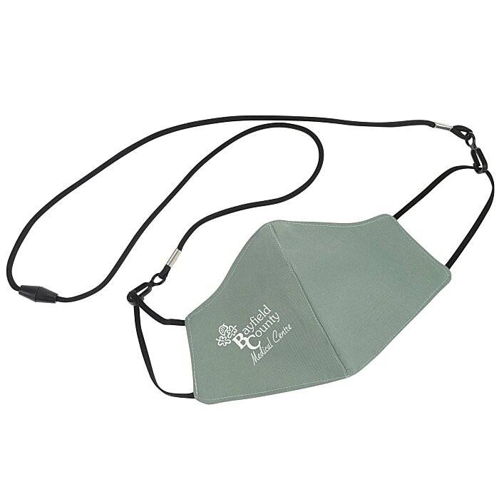 Custom Comfy 2-Ply Face Mask with Lanyard