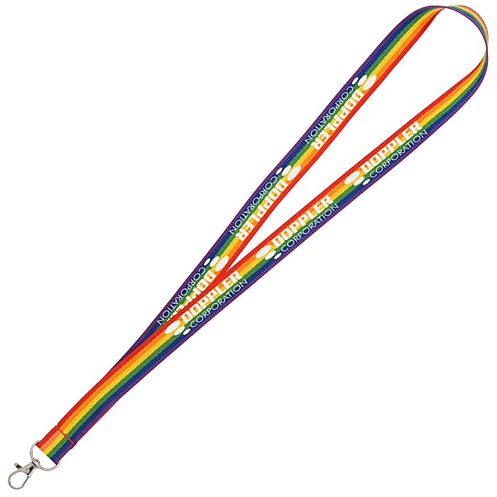 Custom Rainbow Lanyard
