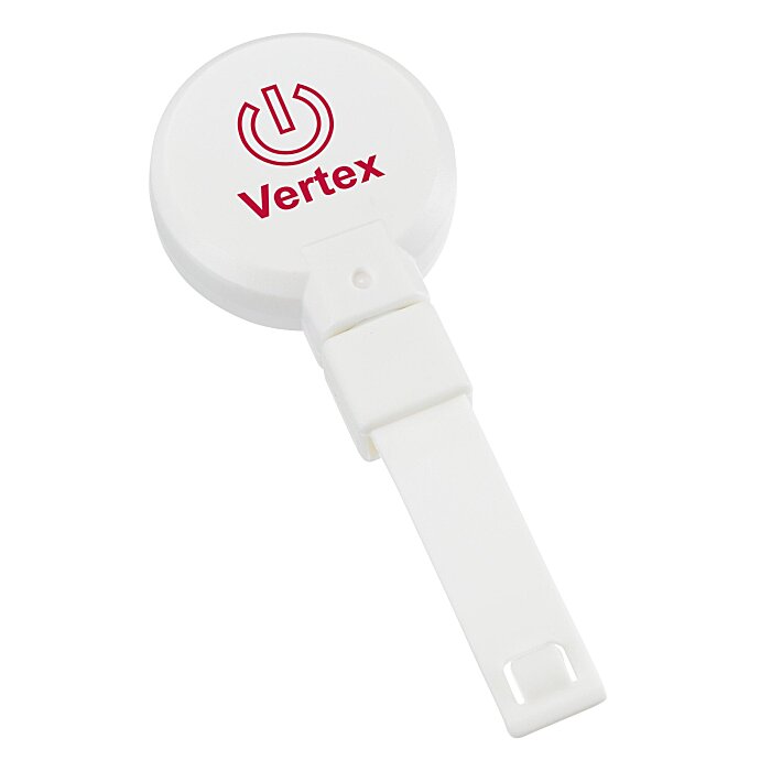 Custom Replay Retractable Badge Holder with Bulldog Clip - Opaque
