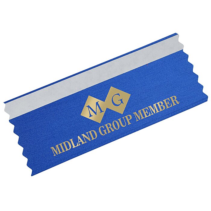 Custom Badge Ribbon with Double Sided Tape - 2 inches x 4 inches