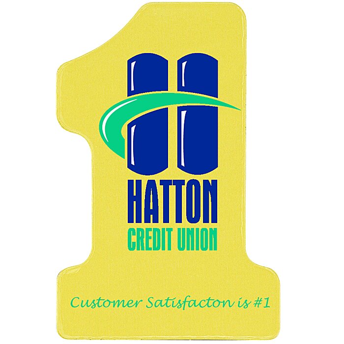 Custom Flat Flexible Magnet - Number 1