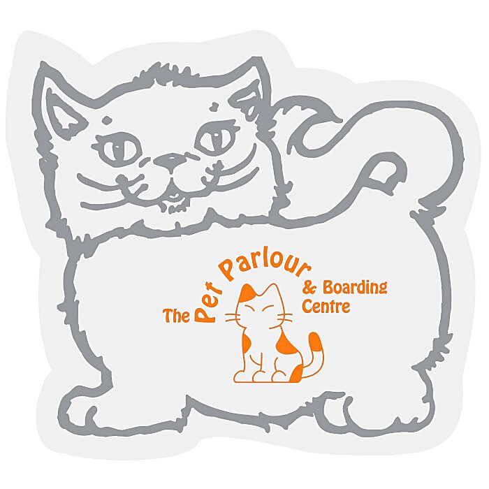 Custom Flat Flexible Magnet - Kitten
