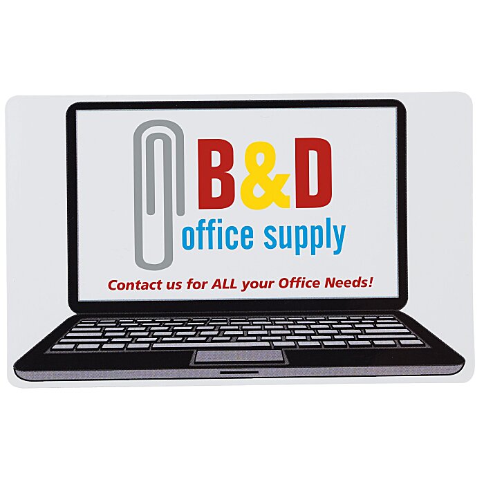 Custom Flat Flexible Magnet - Laptop