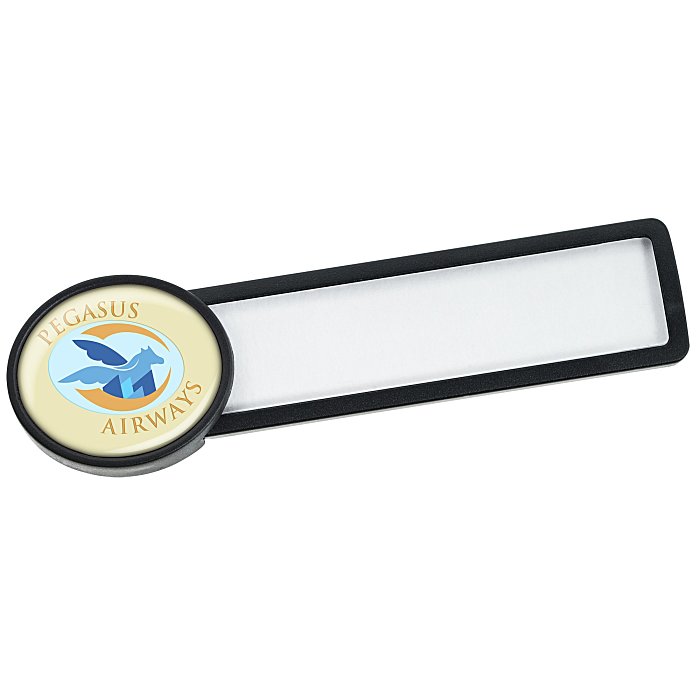 Custom Stellar Name Tag - Oval - Magnet Back