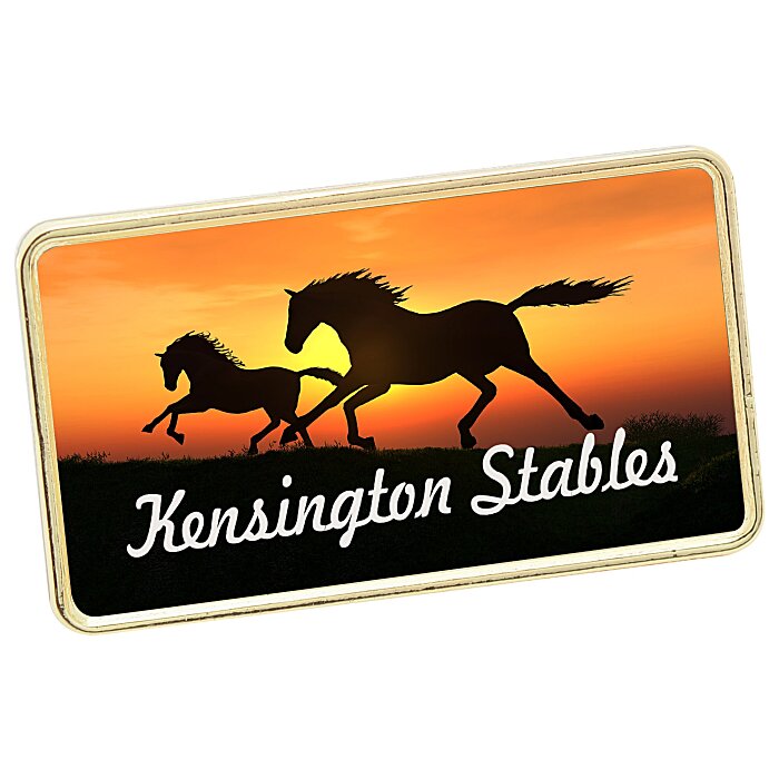 Custom Magnetic Lapel Pin - Rectangle