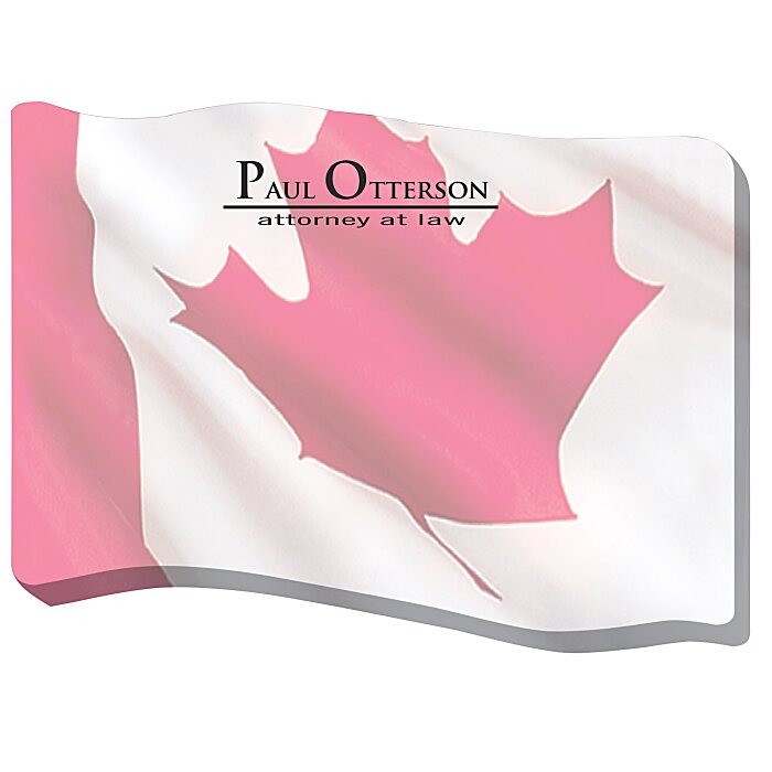 Custom Souvenir Sticky Note - Flag - 25 Sheet
